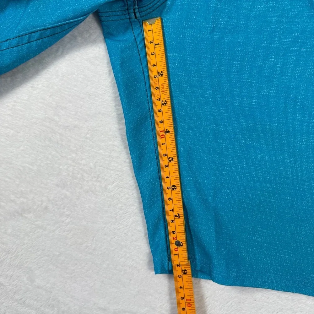 Quiksilver Board Shorts Mens 38 Blue‎ Black Colorblock Zip Pocket Stretch